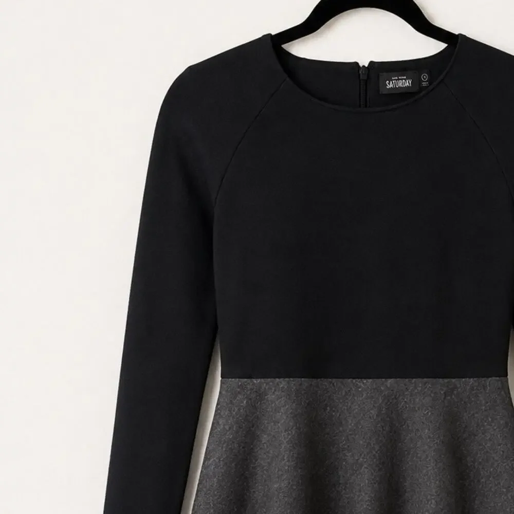 Kate Spade Saturday Colorblock Wool Fit & Flare Dress Size 4